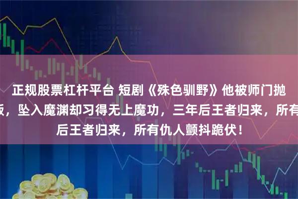 正规股票杠杆平台 短剧《殊色驯野》他被师门抛弃、被挚爱背叛,坠入魔渊却习得无上魔功,三年后王者归来,所有仇人颤抖跪伏!