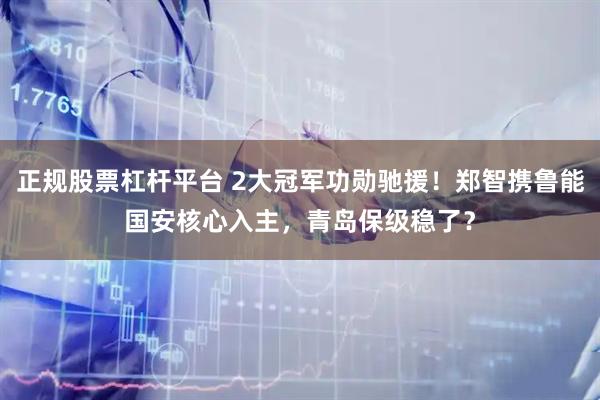 正规股票杠杆平台 2大冠军功勋驰援!郑智携鲁能国安核心入主,青岛保级稳了?